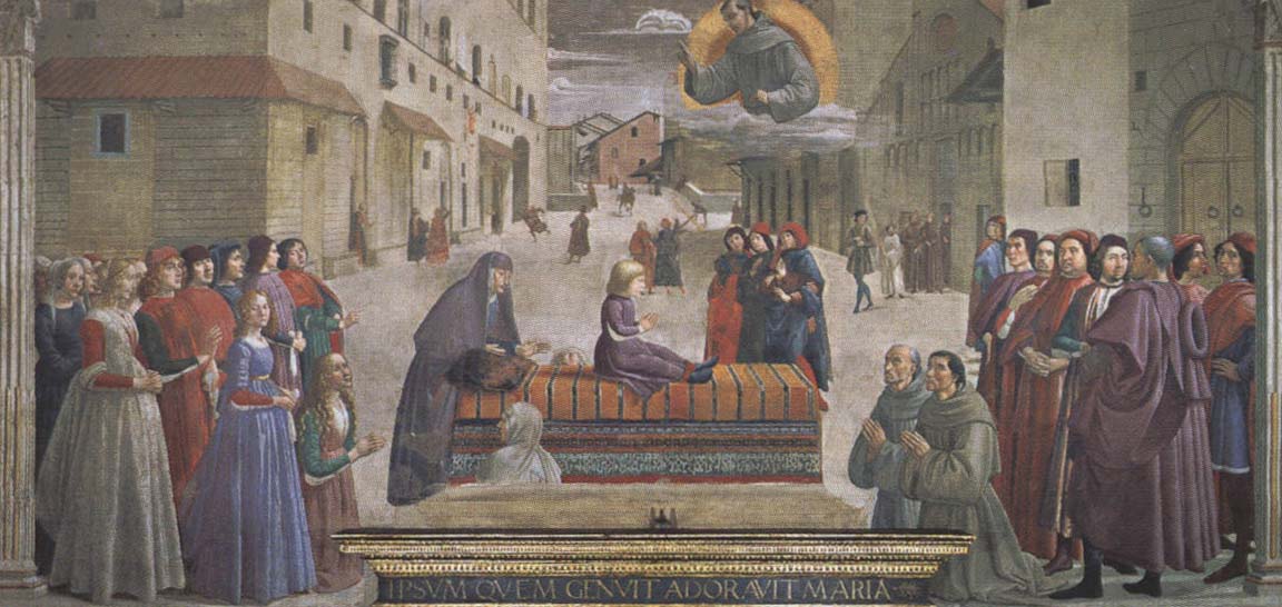 Domenico Ghirlandaio Saint Francis Restoring a Child to Life